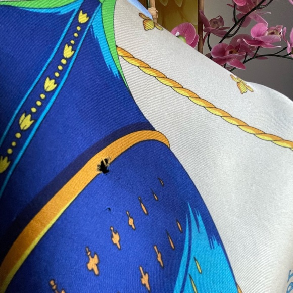 Hermès Vue Du Carrosse La Galere La Reale By H. Grygkar Silk Scarf. - Picture 14 of 16